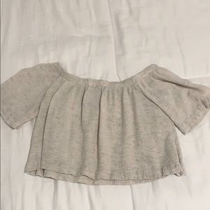 Off the shoulder crop top!!